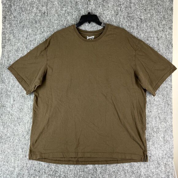 Duluth‎ Shirt Mens XXL Brown Work Longtail T Relaxed Fit Cotton Workwear Pocket - Picture 1 of 8
